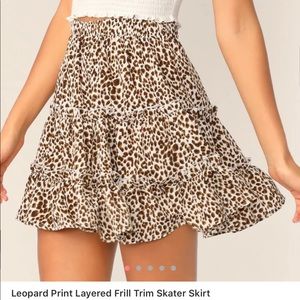 Shein Cheetah skirt